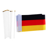 Maxbell 12PCS Flag Flags Banner Hand Waving Flag National Pride Flag Germany