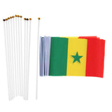 Maxbell 12PCS Flag Flags Banner Hand Waving Flag National Pride Flag Senegal