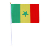 Maxbell 12PCS Flag Flags Banner Hand Waving Flag National Pride Flag Senegal