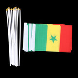 Maxbell 12PCS Flag Flags Banner Hand Waving Flag National Pride Flag Senegal
