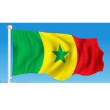 Maxbell 12PCS Flag Flags Banner Hand Waving Flag National Pride Flag Senegal