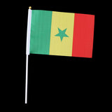 Maxbell 12PCS Flag Flags Banner Hand Waving Flag National Pride Flag Senegal