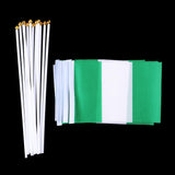 Maxbell 12PCS Flag Flags Banner Hand Waving Flag National Pride Flag Nigeria