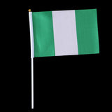 Maxbell 12PCS Flag Flags Banner Hand Waving Flag National Pride Flag Nigeria