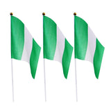 Maxbell 12PCS Flag Flags Banner Hand Waving Flag National Pride Flag Nigeria