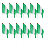 Maxbell 12PCS Flag Flags Banner Hand Waving Flag National Pride Flag Nigeria