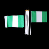 Maxbell 12PCS Flag Flags Banner Hand Waving Flag National Pride Flag Nigeria