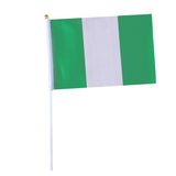 Maxbell 12PCS Flag Flags Banner Hand Waving Flag National Pride Flag Nigeria