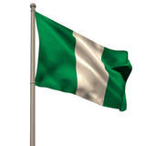 Maxbell 12PCS Flag Flags Banner Hand Waving Flag National Pride Flag Nigeria