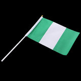Maxbell 12PCS Flag Flags Banner Hand Waving Flag National Pride Flag Nigeria