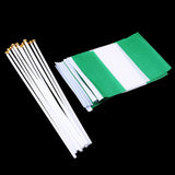 Maxbell 12PCS Flag Flags Banner Hand Waving Flag National Pride Flag Nigeria
