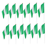 Maxbell 12PCS Flag Flags Banner Hand Waving Flag National Pride Flag Nigeria