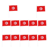 Maxbell 12PCS Flag Flags Banner Hand Waving Flag National Pride Flag Tunisia