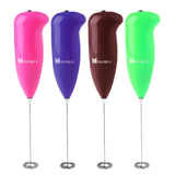 Max Kitchen Egg Beater Coffee Milk Portable Electric Whisk Mixer Rose Red