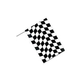 Maxbell Black and White Checkered Motorsport Racing Banner Starting End Racing Flag