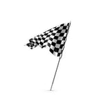 Maxbell Black and White Checkered Motorsport Racing Banner Starting End Racing Flag