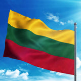 Maxbell Country Large Flag National Banner Festival Decor Yellow Green Red Lithuania