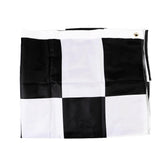 Maxbell Black and White Rectangle Lattice Racing Flag Motorsport Starting End Banner