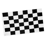 Maxbell Black and White Rectangle Lattice Racing Flag Motorsport Starting End Banner