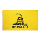 Maxbell Gadsden State Yellow Black Coiled Snake Design Flag American Revolution Flag