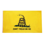 Maxbell Gadsden State Yellow Black Coiled Snake Design Flag American Revolution Flag