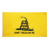 Maxbell Gadsden State Yellow Black Coiled Snake Design Flag American Revolution Flag