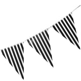 Maxbell Colorful Paper Flag Banners Flag Decoration String Pennant Banner Black