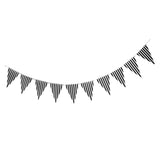 Maxbell Colorful Paper Flag Banners Flag Decoration String Pennant Banner Black