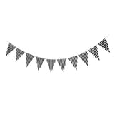 Maxbell Colorful Paper Flag Banners Flag Decoration String Pennant Banner Black