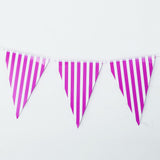 Maxbell Colorful Paper Flag Banners Flag Decoration String Pennant Banner Purple