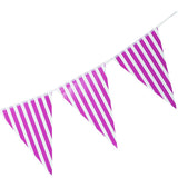 Maxbell Colorful Paper Flag Banners Flag Decoration String Pennant Banner Purple