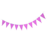 Maxbell Colorful Paper Flag Banners Flag Decoration String Pennant Banner Purple