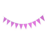 Maxbell Colorful Paper Flag Banners Flag Decoration String Pennant Banner Purple