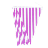 Maxbell Colorful Paper Flag Banners Flag Decoration String Pennant Banner Purple