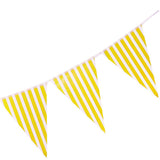 Maxbell Colorful Paper Flag Banners Flag Decoration String Pennant Banner Yellow