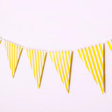 Maxbell Colorful Paper Flag Banners Flag Decoration String Pennant Banner Yellow