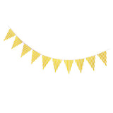 Maxbell Colorful Paper Flag Banners Flag Decoration String Pennant Banner Yellow