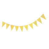 Maxbell Colorful Paper Flag Banners Flag Decoration String Pennant Banner Yellow