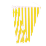 Maxbell Colorful Paper Flag Banners Flag Decoration String Pennant Banner Yellow