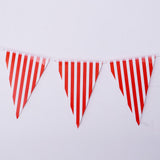 Maxbell Colorful Paper Flag Banners Flag Decoration String Pennant Banner Red