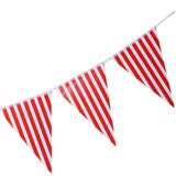Maxbell Colorful Paper Flag Banners Flag Decoration String Pennant Banner Red