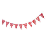 Maxbell Colorful Paper Flag Banners Flag Decoration String Pennant Banner Red