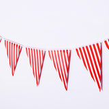 Maxbell Colorful Paper Flag Banners Flag Decoration String Pennant Banner Red