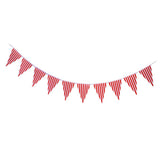 Maxbell Colorful Paper Flag Banners Flag Decoration String Pennant Banner Red
