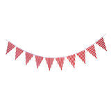 Maxbell Colorful Paper Flag Banners Flag Decoration String Pennant Banner Red