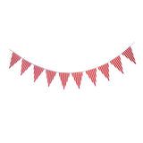 Maxbell Colorful Paper Flag Banners Flag Decoration String Pennant Banner Red