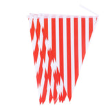 Maxbell Colorful Paper Flag Banners Flag Decoration String Pennant Banner Red