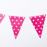 Max Paper Wave Point String Pennant Banner Birthday Party Decor Purple