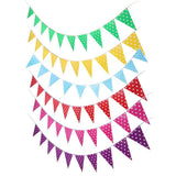 Max Paper Wave Point String Pennant Banner Birthday Party Decor Purple