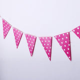 Max Paper Wave Point String Pennant Banner Birthday Party Decor Purple